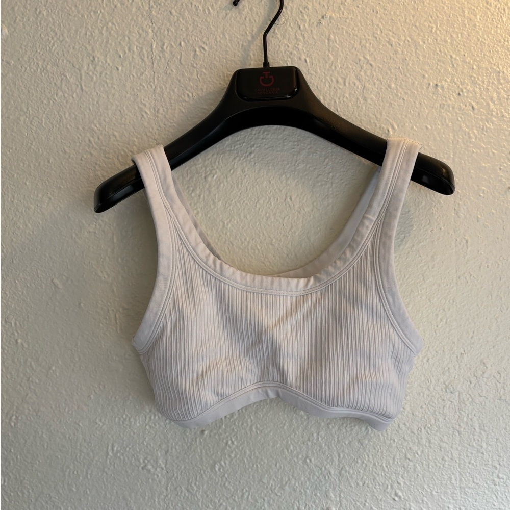 Pink sports bra